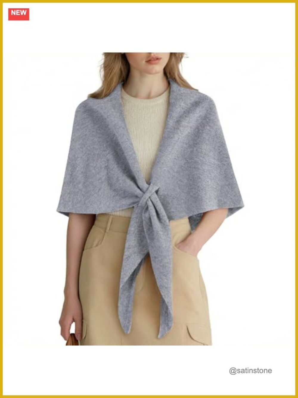 100% Merino Wool Shawl Wrap Women Winter Pashmina Triangle Scarf